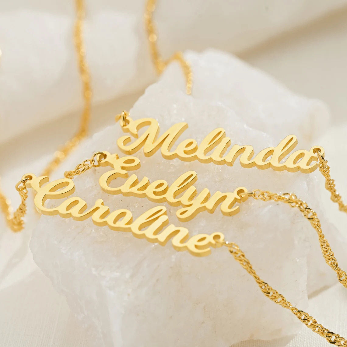 DIY personalized custom English letter necklace