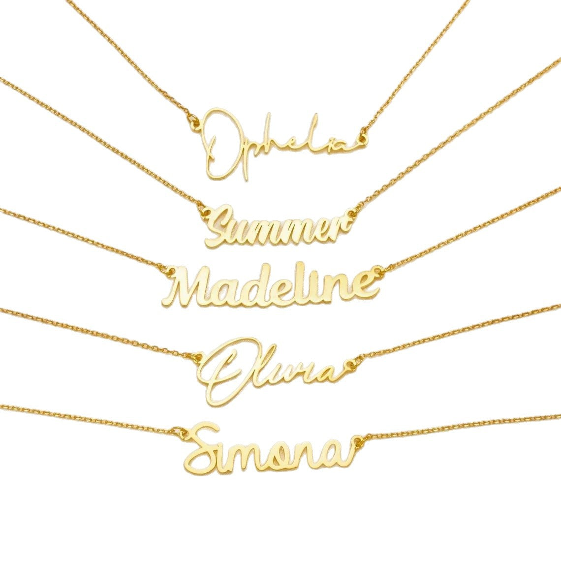 DIY personalized custom English letter necklace