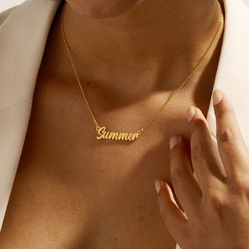DIY personalized custom English letter necklace